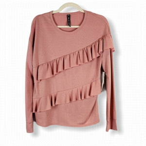 𝅺DESIGN Lab Ruffled Sweater